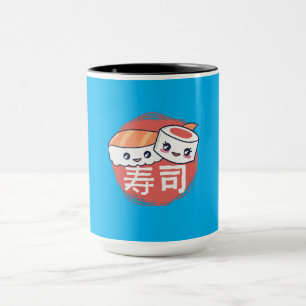 Lustiges Sushi-Cartoon-Design Tasse