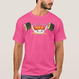 Lustiges Sushi Gewichtheben Ich liebe Sushi Rolls  T-Shirt