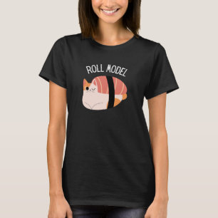 Lustiges Sushi-Katze-Roll-Modell T-Shirt