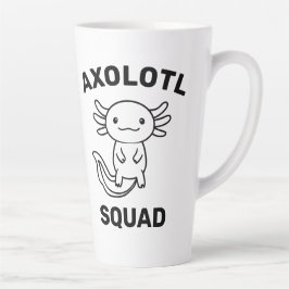 Lustiges süßes Axolotl-Squad-Party einstellbar bla Milchtasse
