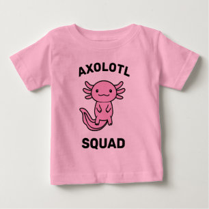 Lustiges süßes Axolotl-Team benutzerdefiniert edit Baby T-shirt