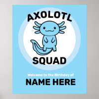 Lustiges süßes Axolotl-Team benutzerdefiniert edit