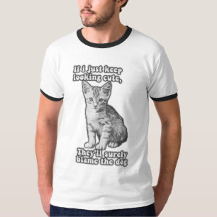 Lustiges süßes Katzen-Meme für Katzenbesitzer und T-Shirt