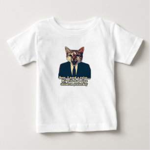 Lustiges süßes Katzen-Meme für Katzenmenschen und Baby T-shirt