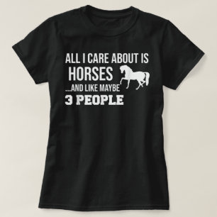 Lustiges Süßes Pferd Geschenk Männer Frauen Teenag T-Shirt