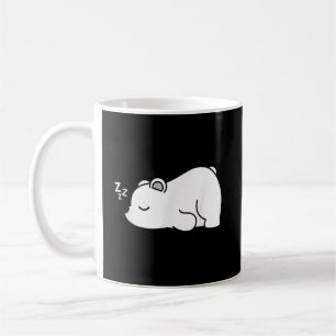 Lustiges Süßes Polares Müdes Schlafendes Arktische Kaffeetasse