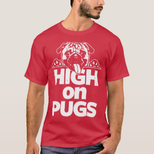 Lustiges süßes Pug-Antidrogen-Slogan-Geschenk für T-Shirt