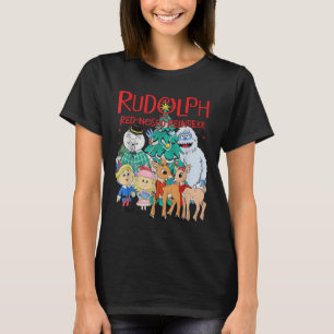 Lustiges Süßes Rentier Rudolph Weihnachten T-Shirt