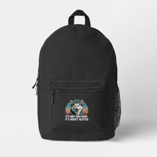 Lustiges & süßes Sibirian Husky Hund Glitter Klass Bedruckter Rucksack