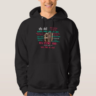 Lustiges Sweatshirt, Buckel-Tageskamel (Ganztext) Hoodie