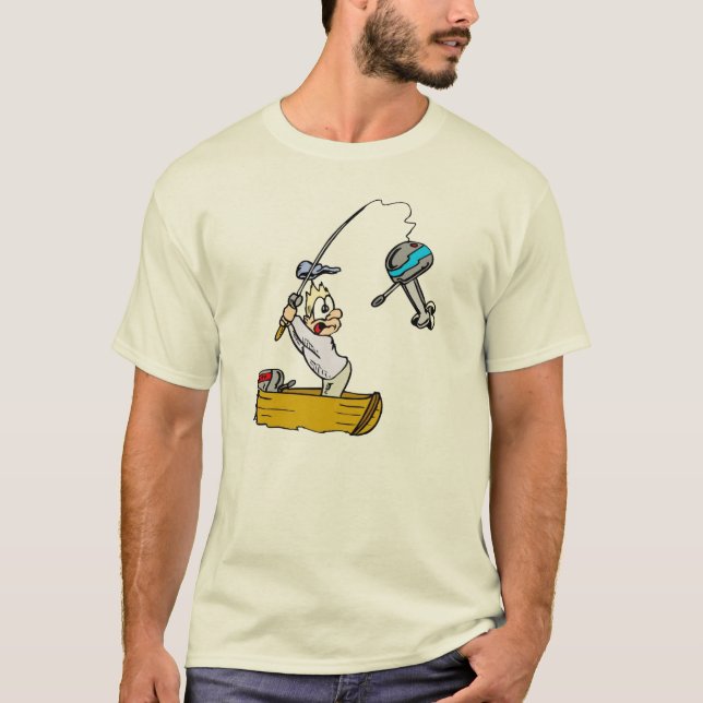 Lustiges T-Shirt Fischen (Vorderseite)