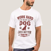 Lustiges T-Shirt für Hundebesitzer - Ich arbeite h