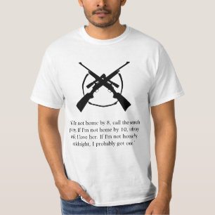 Lustiges T-Shirt für Jäger, wenn ich bis Mitternac