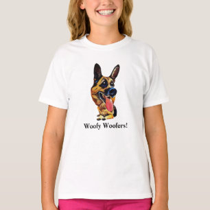 Lustiges T-Shirt mit deutschen Schäferhunden für M
