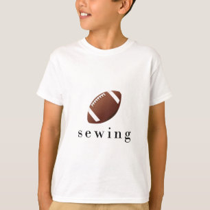 Lustiges T-Shirt mit Näh-Fußball-Motiv