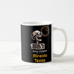 Lustiges T-Shirt Skelett Sonnenfinsternis Mineola Kaffeetasse
