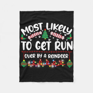 Lustiges T-Shirt, wahrscheinlich von einem Rentier Fleecedecke