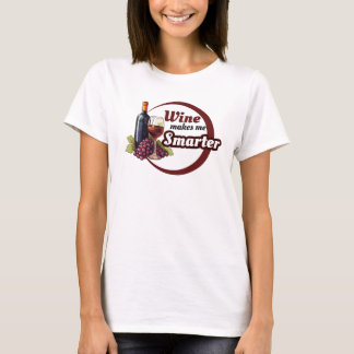 Lustiges T-Shirt Wein macht mich schlauer