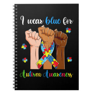 Lustiges T-Shirt zum Autismuss-Bewusstsein für Män Notizblock