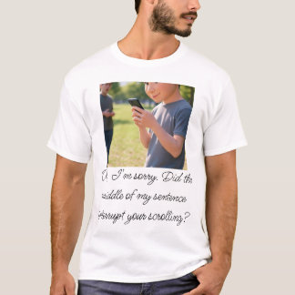 Lustiges T-Shirt zur Telefonabhängigkeit