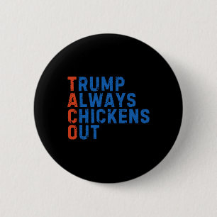 Lustiges Taco Meme Trump kneift immer beim Zolltar Button