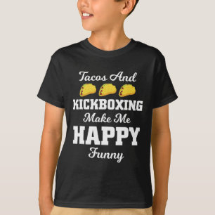 Lustiges Taco-Shirt Tacos und Kickboxen Sport T-Sh T-Shirt