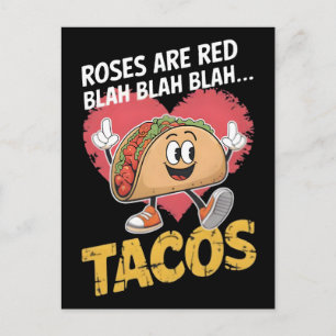 Lustiges Taco-T-Shirt-Design für Taco-Liebhaber Postkarte