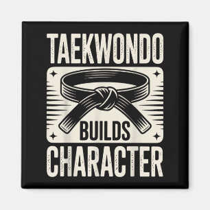 Lustiges Taekwondo prägt den Charakter Magnet