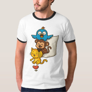 Lustiges Taschen-Cartoon-Trio – Cute hängende T-Sh T-Shirt