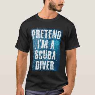 Lustiges Tauchen Tauchflagge Halloween Humor Grafi T-Shirt