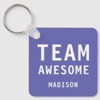 Lustiges Team Awesome Lila Personalisierter Name