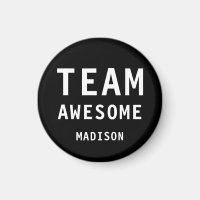 Lustiges Team Awesome Schwarzer personalisierter N
