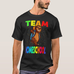 Lustiges Team Homeschool Zurück zur Schule Faultie T-Shirt