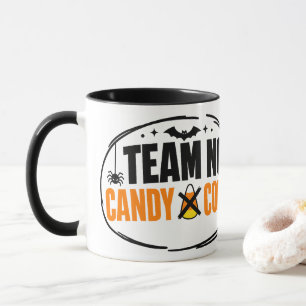 Lustiges Team Kein Candy Corn Halloween Tasse
