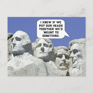 Lustiges Teamwork Postkarte