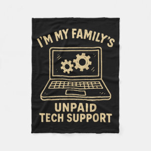 Lustiges Tech-Liebhaber Grafik T-Shirt Computer Ge Fleecedecke