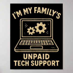 Lustiges Tech-Liebhaber Grafik-T-Shirt Computer-Ge Poster
