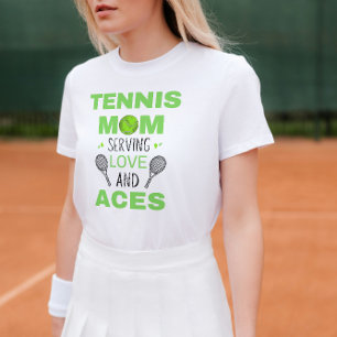 Lustiges Tennis-Mutter-T-Shirt – Liebe und Assse T-Shirt