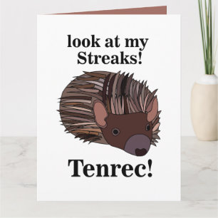 Lustiges Tenrec-Tier Karte