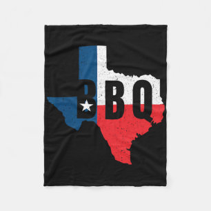 Lustiges Texas-BBQ-Grillen oder Räuchern von Fleis Fleecedecke