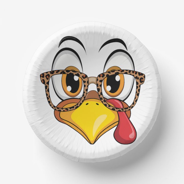 Lustiges Thanksgiving-Accessoire Pappteller (Vorderseite)