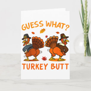 Lustiges Thanksgiving Errate Was Truthahn Hintern Karte