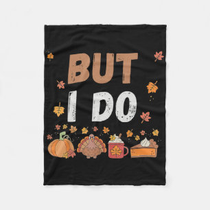 Lustiges Thanksgiving-Paar, ich mache nicht passen Fleecedecke