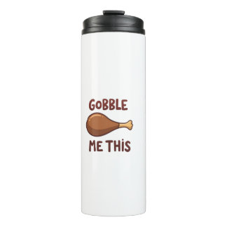 Lustiges Thanksgiving-Truthahngeschenk Thermosbecher