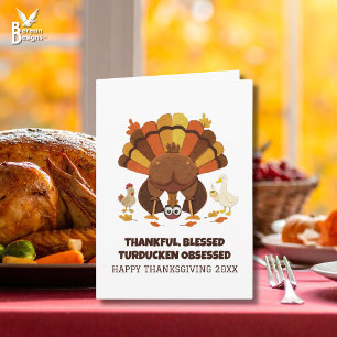 Lustiges Thanksgiving Turducken Karte