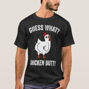 Lustiges Tier Errate Was Hühnerhintern Süße Hühner T-Shirt