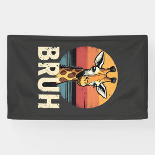 Lustiges Tier-Giraffe-Meme-Gesicht Festive Weihnac Banner