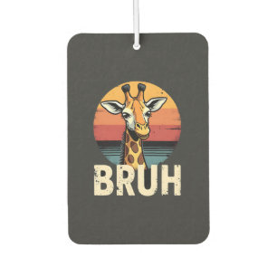 Lustiges Tier Giraffe Meme Gesicht Festliches Xmas Autolufterfrischer