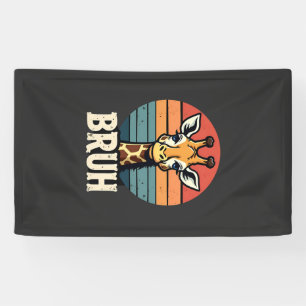 Lustiges Tier Giraffe Meme Gesicht Festliches Xmas Banner