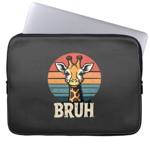 Lustiges Tier Giraffe Meme Gesicht Festliches Xmas Laptopschutzhülle